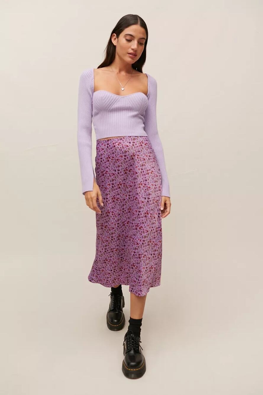 Urban Outfitters Molly Satin Slip Skirt Size Small